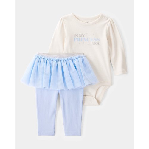 Baby Princess Era Bodysuit & Tutu Pant Set - Blue/White - Carter's | Carter's