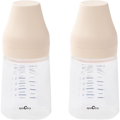 Amazon.com : Spectra - Wide Neck Baby Bottles - Compatible with Spectra Breast Milk Pump Flanges (Pack of 2) : Baby