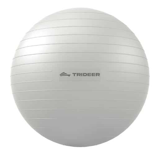 Trideer Extra Thick Yoga Ball Exercise Ball, 5 Sizes Gym Ball, Heavy Duty Ball Chair for Balance, Stability, Pregnancy, Quick Pump Included