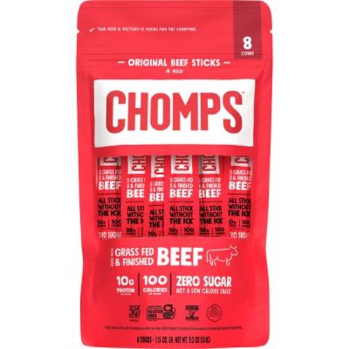Chomps Original Beef Meat Sticks - 9.2oz/8ct