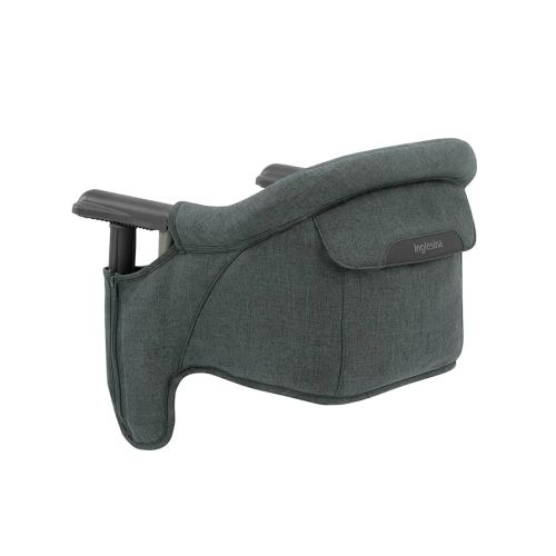 Inglesina Fast Table Chair, Charcoal Gray Melange - Portable Baby High Chair - for Babies & Toddlers up to 37 lbs - Fits Tables 0.8'' to 3.5'' Thick - Compact & Easy to Use - Travel Bag Included