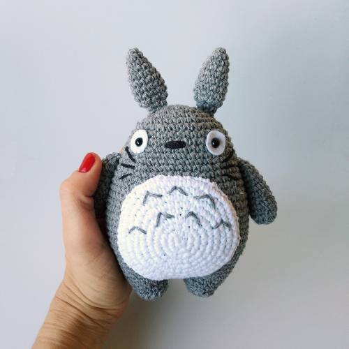 Totoro amigurumi doll. anime crochet