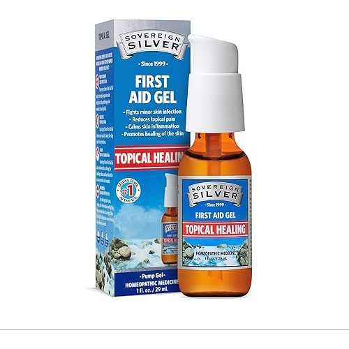 Sovereign Silver First Aid Gel – Topical Healing Homeopathic Medicine, 1 oz.