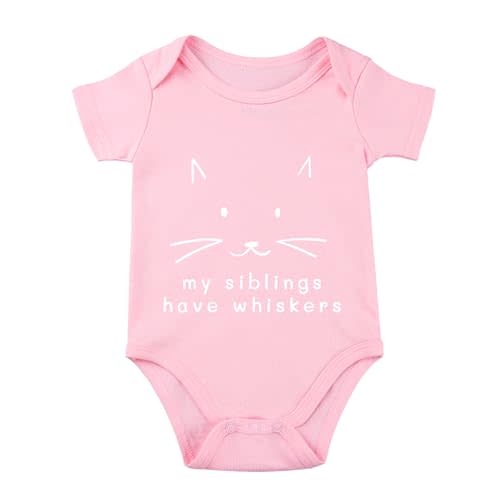 My Siblings Have Paws Bodysuit Baby Paws Romper Cat Whiskers Bodysuit Cute Baby Clothes Newborn Sibling Announcement Bodysuit