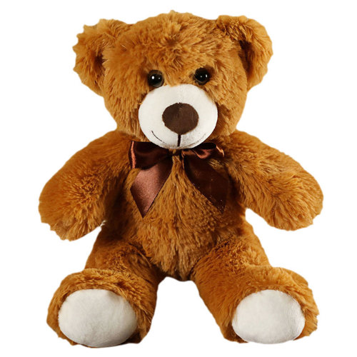 AmShibel Teddy Bear Stuffed Animal First Bear Baby Shower Bear Plush Toy for Birthday Party Favor Gift