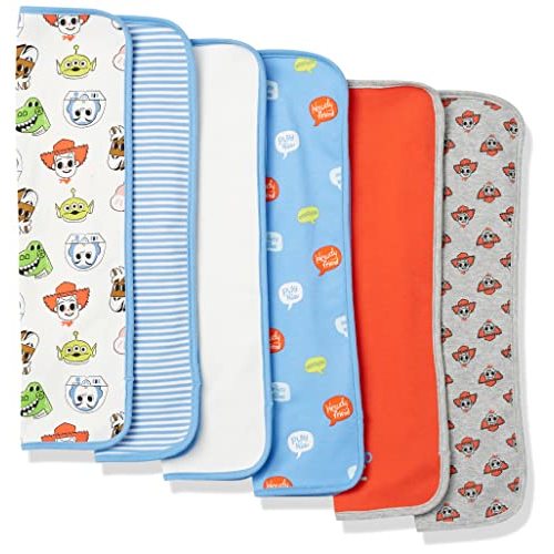 Amazon Essentials Disney | Marvel | Star Wars Baby Boys' Burp Cloths, Pack of 6