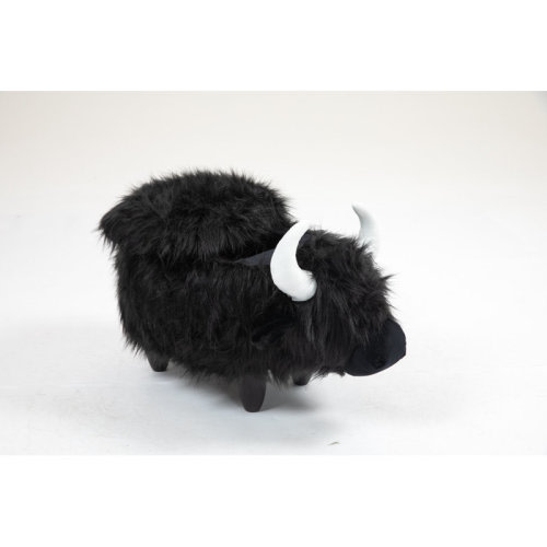 Redwood Rover Home 2 Office Kids Harry the Cow Animal Sorage Ottoman Stool & Reviews | Wayfair
