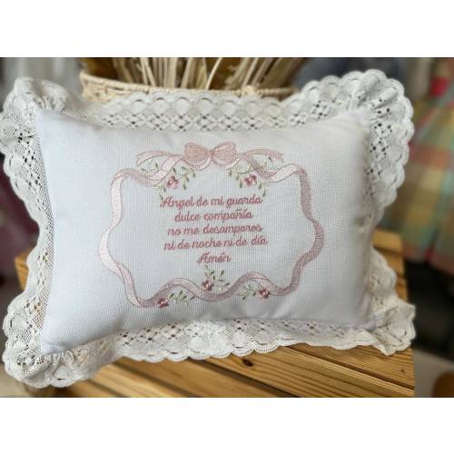Angel de la Guarda Personalized Baby Pillow
