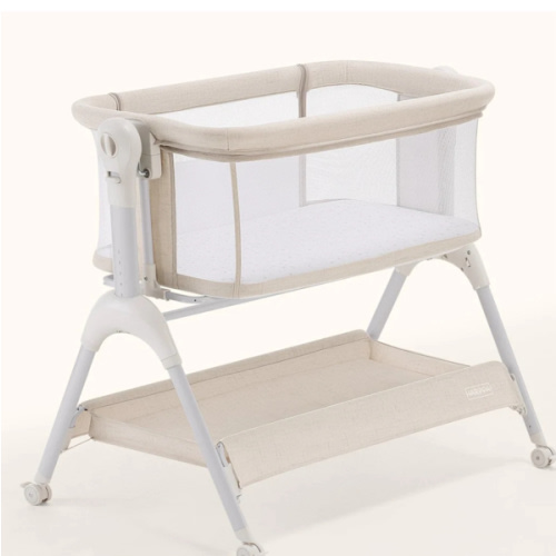 HARPPA Cuddly Sway | 3-in-1 Rocking Baby Bassinet & Bedside Sleeper for Newborns with Mattress for Reflux | Attaches to Bed, Adjustable Heights, Non-Toxic & CPSC Certified | Sturdy Frame, Portable Wheels, Tool-Free Setup, Gentle Rocking | Perfect for Newb