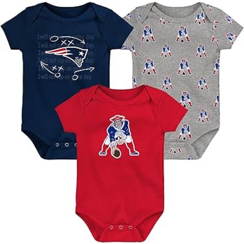 Outerstuff Newborn & Infant NFL Team Starter 3-Pack Bodysuit Set