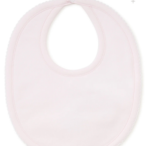 Pink/White Kissy Basics Bib