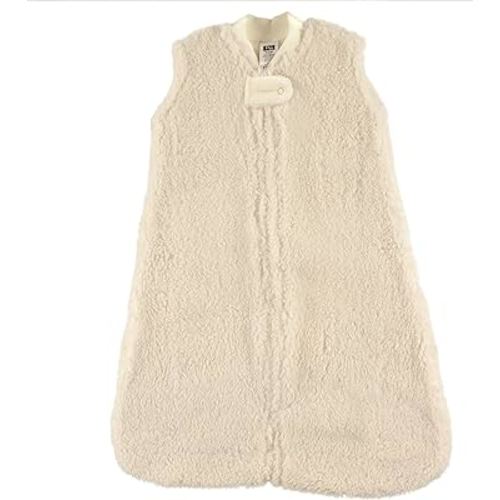 Hudson Baby Unisex Baby Plush Sleeping Bag, Sack, Blanket, Cream Sherpa, 6-12 Months