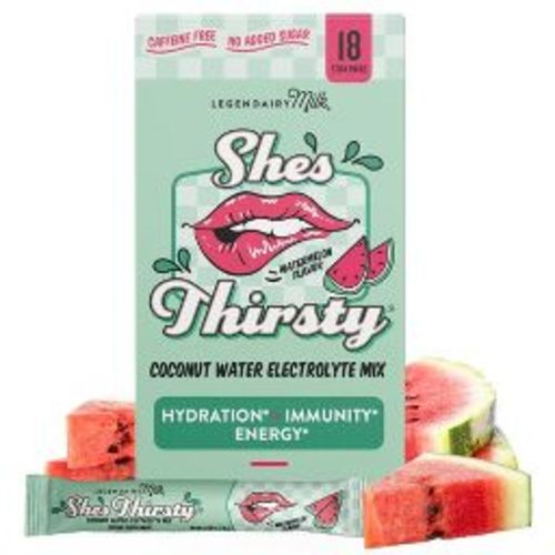 Legendairy Milk She's Thirsty Hydration Vegan Supplement Powder - Watermelon - 18ct