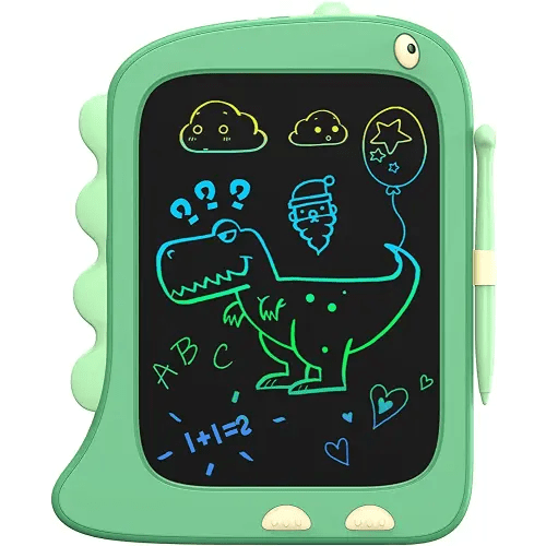 ORSEN 8.5 Inch LCD Doodle Board Tablet Toy - Green Dinosaur Drawing Pad for Kids 2-6 Years Old - Christmas and Birthday Gifts