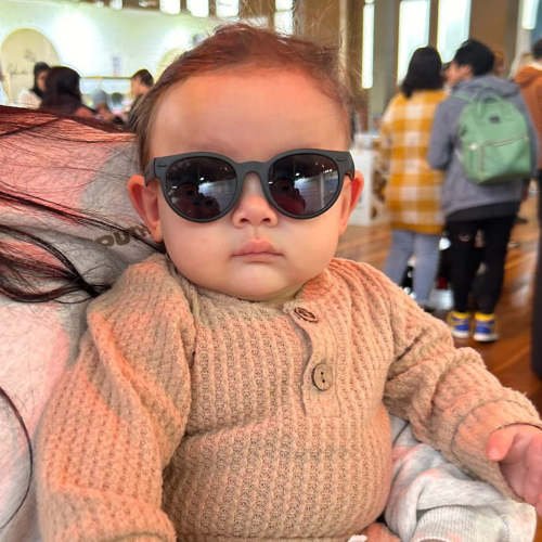Babies Round Black Sunglasses with UV Protection– ro•sham•bo eyewear