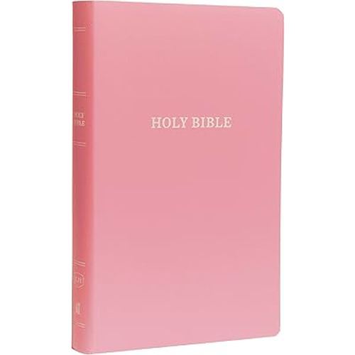 KJV Holy Bible: Gift and Award, Pink Leather-Look, Red Letter, Comfort Print: King James Version