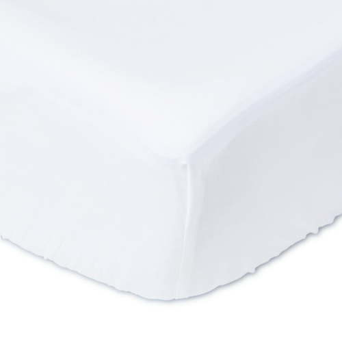 Parent's Choice 100% Cotton Infant Fitted Crib Sheet, Solid White