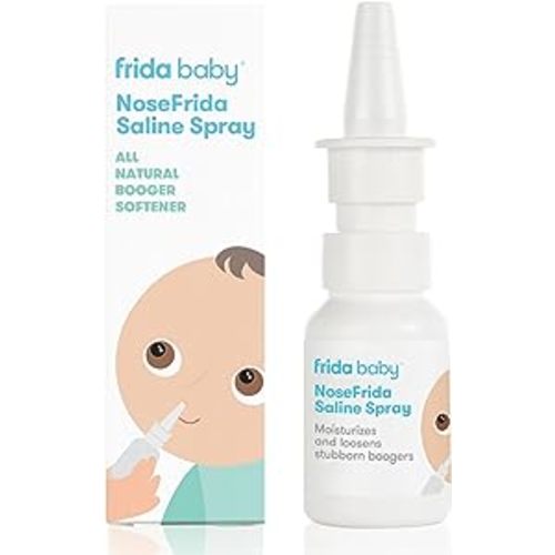 Frida Baby NoseFrida Saline Mist Spray, Baby Saline Nasal Spray, Nasal Spray Decongestant to Soften Nasal Passages, Baby Saline Spray for Congestion Relief, 0.68 fl.oz.