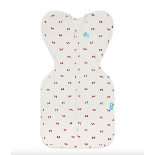 Swaddle Up™ 1.0 TOG Cotton Cream Bows | Newborn