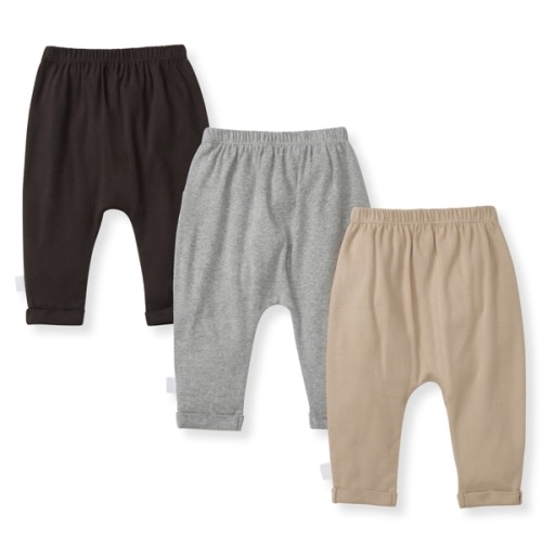 Organic Cotton Baby Pants - Ash Size 3-6