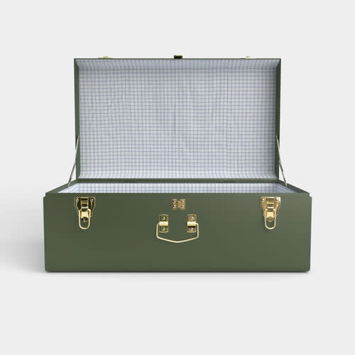 Grand Trunk - Green - Picnic in Blue / Embroidery