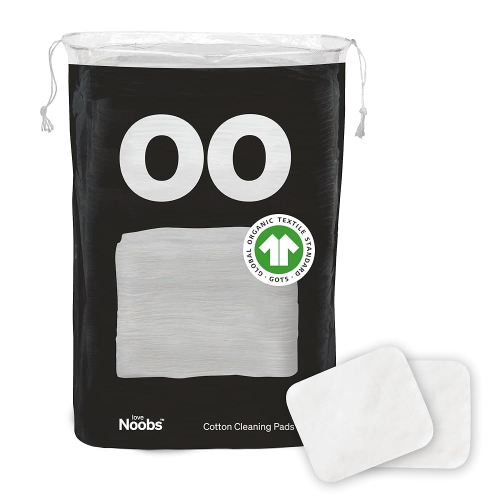 Baby Cotton Pads for Diaper Change by LoveNoobs, 60 Count, Ultra Soft 100% Organic Extra Large Cotton Pads for Baby Sensitive Skin, Lint-Free, Premium Jumbo Size, GOTS Certified
