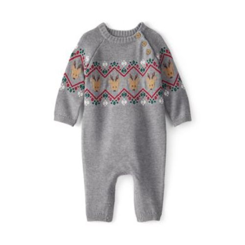Baby Boys Fair Isle Printed Jumpsuit