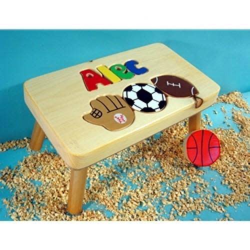 Personalized Puzzle Sports Stool
