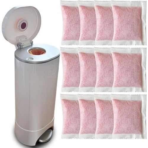 12 Pack Odor Removing Refills for Munchkin Pail Diaper, Diaper Pail Deodorizers Odor Absorber for Munchkin deodorizing discs