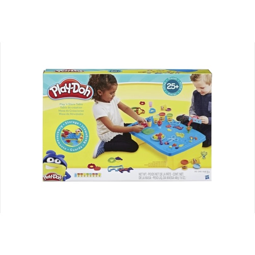 Play-Doh Hasbro - Play n Store Table - Kids Play Set for Arts and Crafts Activities with 8 Non-Toxic 55g tubs of Dough and Accessories with Storage - Kids Sensory and Educational Toys - FFP - Ages 3+ : Amazon.com.au: Toys & Games