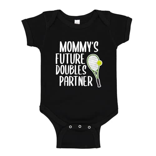 Mom Tennis Baby One Piece or Toddler T-Shirt Mommy's Future Doubles Partner