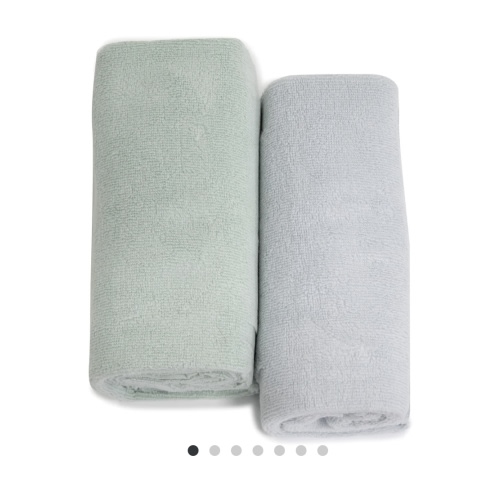 Nordic 2pk Bath Towel Dusty Sky/Dusty Mint