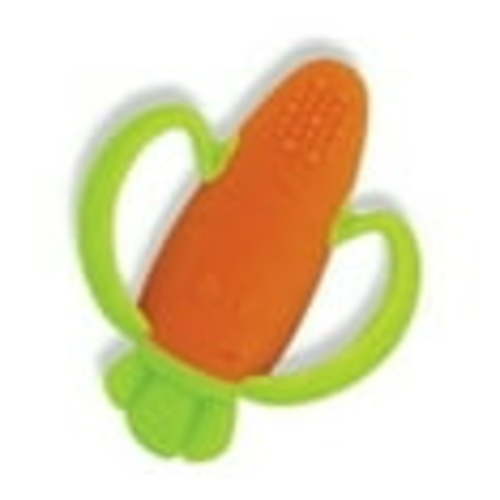 (2 pack) Infantino Lil' Nibbles Soft Baby Teether for Newborns & Toddlers 6-12 Months Unisex, Carrot