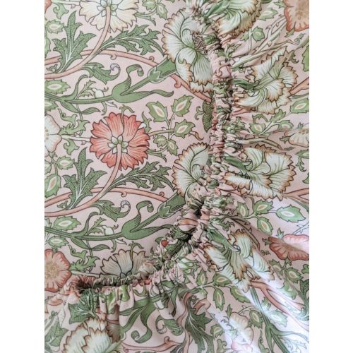 William Morris MINI Bedding Eucalyptus READY SHIP sage pink rose peach custom Fitted Crib Sheets blush Mini Sheets Bedding classic