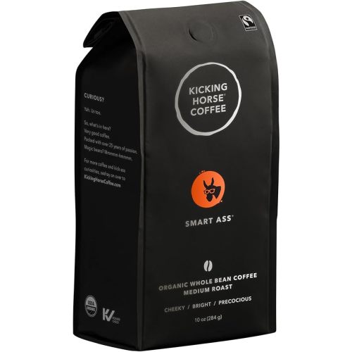 Kicking Horse Coffee, Smart Ass, Medium Roast, Whole Bean, 10 oz