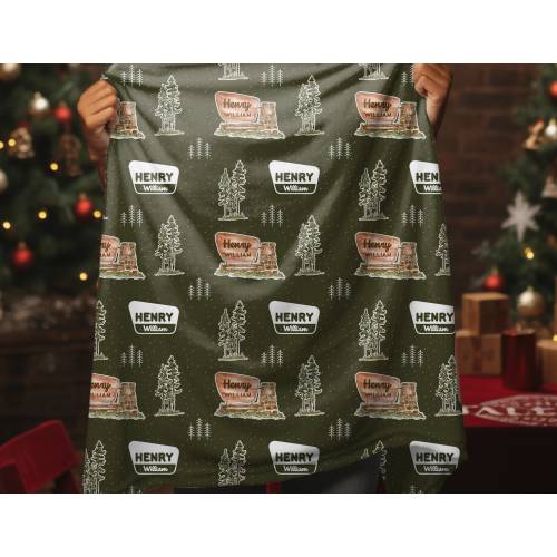 Custom Name National Park Blanket - Personalized Baby Shower Gift | Unique National Park Themed Baby Blanket or Large Throw