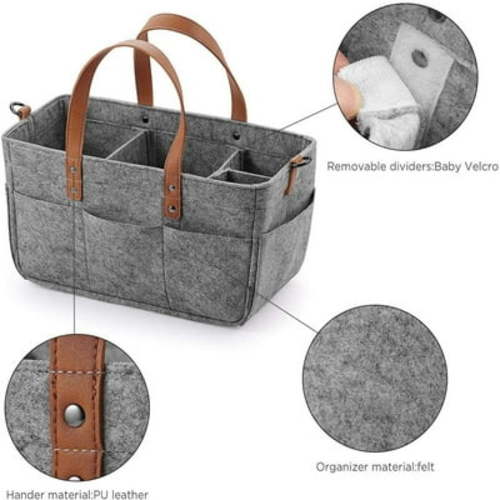 Baby Diaper Caddy Organizer, Diaper Organizer, Baby Organizer, Car Diaper Caddy, Baby Caddy Organizer, Portable Diaper Caddy,Diaper Organizer for Changing Table,Baby Organizer for Nursery,13"x6.3"x7"