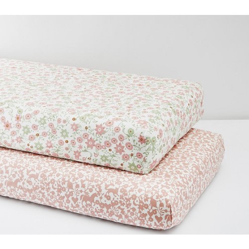 Julia Berolzheimer Floral Crib Fitted Sheets - Set of 2 | Pottery Barn Kids