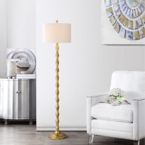 Chamelle 63.5'' Antique Gold Traditional Floor Lamp