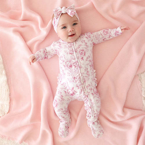 Jolene Footie Ruffled Zippered One Piece