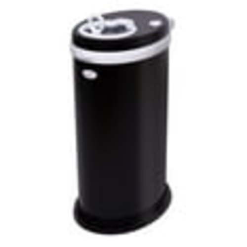 Ubbi Stainless Steel Diaper Pail, Odor Locking, No Special Bag Required, Award-Winning, Registry Must-Have, Matte Black