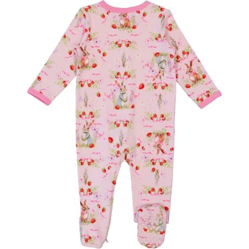 Medium Pink Baby Cotton 2-Way Zip Romper | Best&Less™ Online