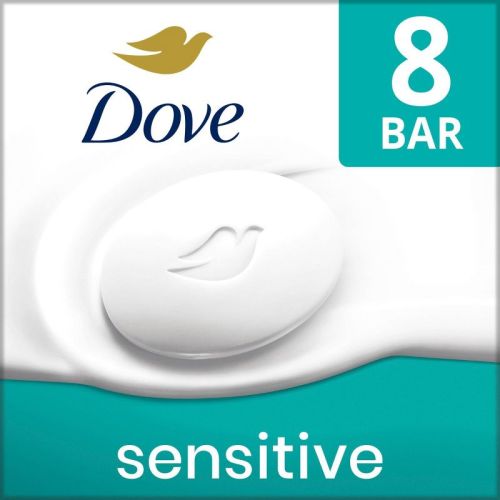 Dove Beauty Sensitive Skin Unscented Beauty Bar Soap - 8pk - 3.75oz Each