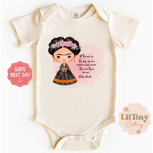 Frida Khalo Baby Onesie® | Cute Baby Onesie® | Frida quote Onesie®