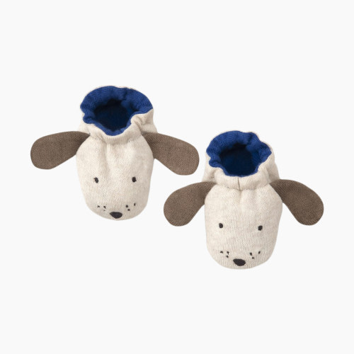 MERI MERI Knit Baby Booties - Dog, 0-6 Months