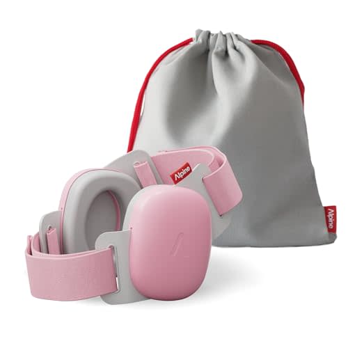 Alpine Muffy Baby Comfort - Protects Hearing for Babies and Toddlers - CE & ANSI Certified - Unique Headband for Safe fit & Comfort - Multi-adjustable for Ages 3-48 Months - 24dB Sound Reduction, Pink