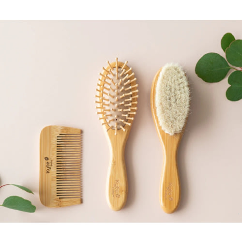 Kyte Baby 3-Piece Brush Set - Natural