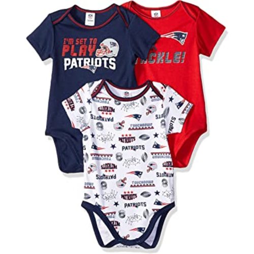 NFL baby-girls 3 Pack Short Sleeve Bodysuit