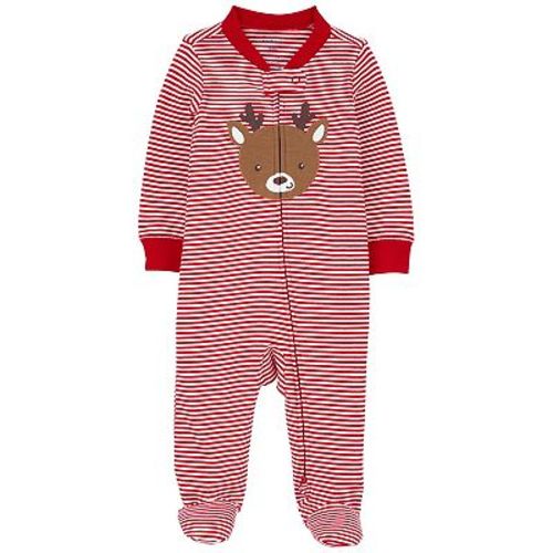 Baby Carter's Reindeer 2-Way Zip-Up Cotton Sleep & Play