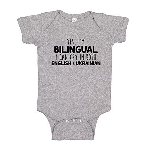 I Cry in English and Ukrainian for Bilingual Baby with Ukraine Family Roots